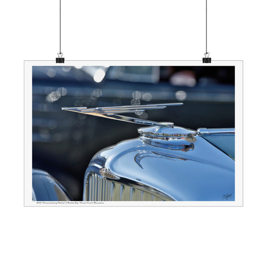 Vintage 1929 Duesenberg Phaeton Classic Car Hood Ornament Wall Art, Retro Garage Decor, Unique Gift for Car Lovers, Ideal for Home or Office