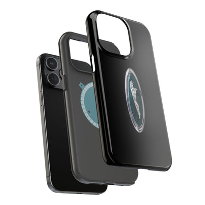 Magnetic Tough Cases, Classic Jaguar 'Leaper' Car Badge, Car Lover Gift, Protective iPhone Cover, Unique Design, Automotive Enthusiast