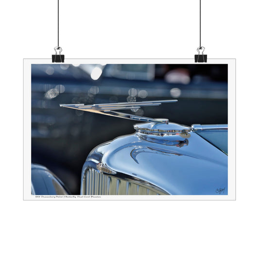 Vintage 1929 Duesenberg Phaeton Classic Car Hood Ornament Wall Art, Retro Garage Decor, Unique Gift for Car Lovers, Ideal for Home or Office