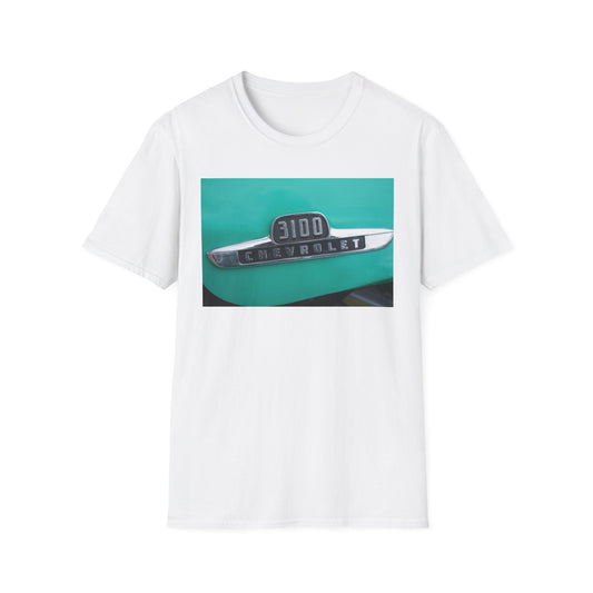 Chevrolet 3100 Classic Car 1/2 Ton Pickup Logo with Chrome Trim.