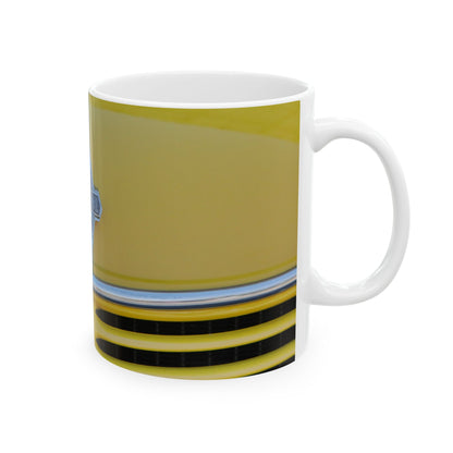 Vintage International Truck Logo Ceramic Mug, Perfect Gift for Truck Lovers, Coffee Cup, Retro Style, Collector's Item, Unique Kitchenware