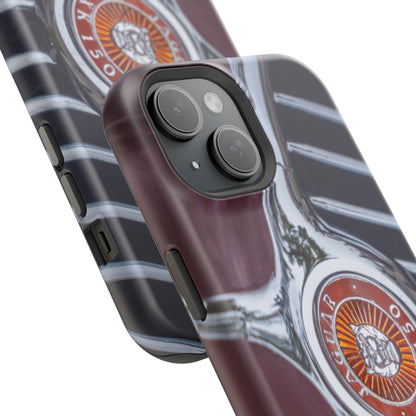 iPhone Cases, Jaguar XK 150 Sports Car Logo, Tough, Magnetic, Protective, Customizable, Car Lover Gift For Him, Father's Day