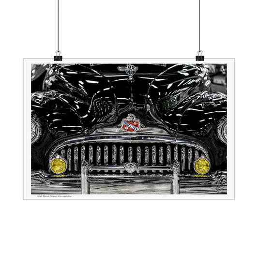 Poster Print, Wall Art Decor, Vintage Car Poster, Buick Super Convertible, Classic Car Art, Retro Automotive Print
