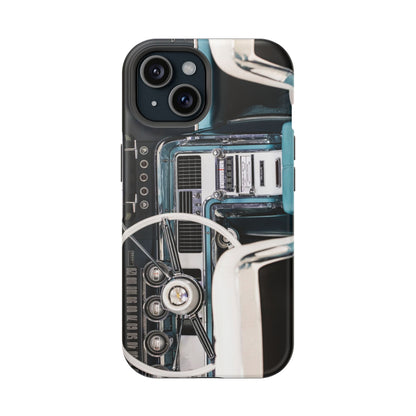 Vintage Car Dashboard Magnetic Tough Cases, 1964 Ford Thunderbird Phone Case, Automotive Gift, Car Lover Gift, Retro Auto Accessories, Car
