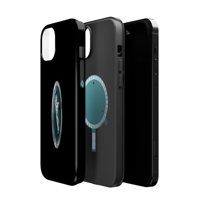 Magnetic Tough Cases, Classic Jaguar 'Leaper' Car Badge, Car Lover Gift, Protective iPhone Cover, Unique Design, Automotive Enthusiast