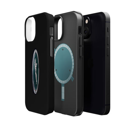 Magnetic Tough Cases, Classic Jaguar 'Leaper' Car Badge, Car Lover Gift, Protective iPhone Cover, Unique Design, Automotive Enthusiast