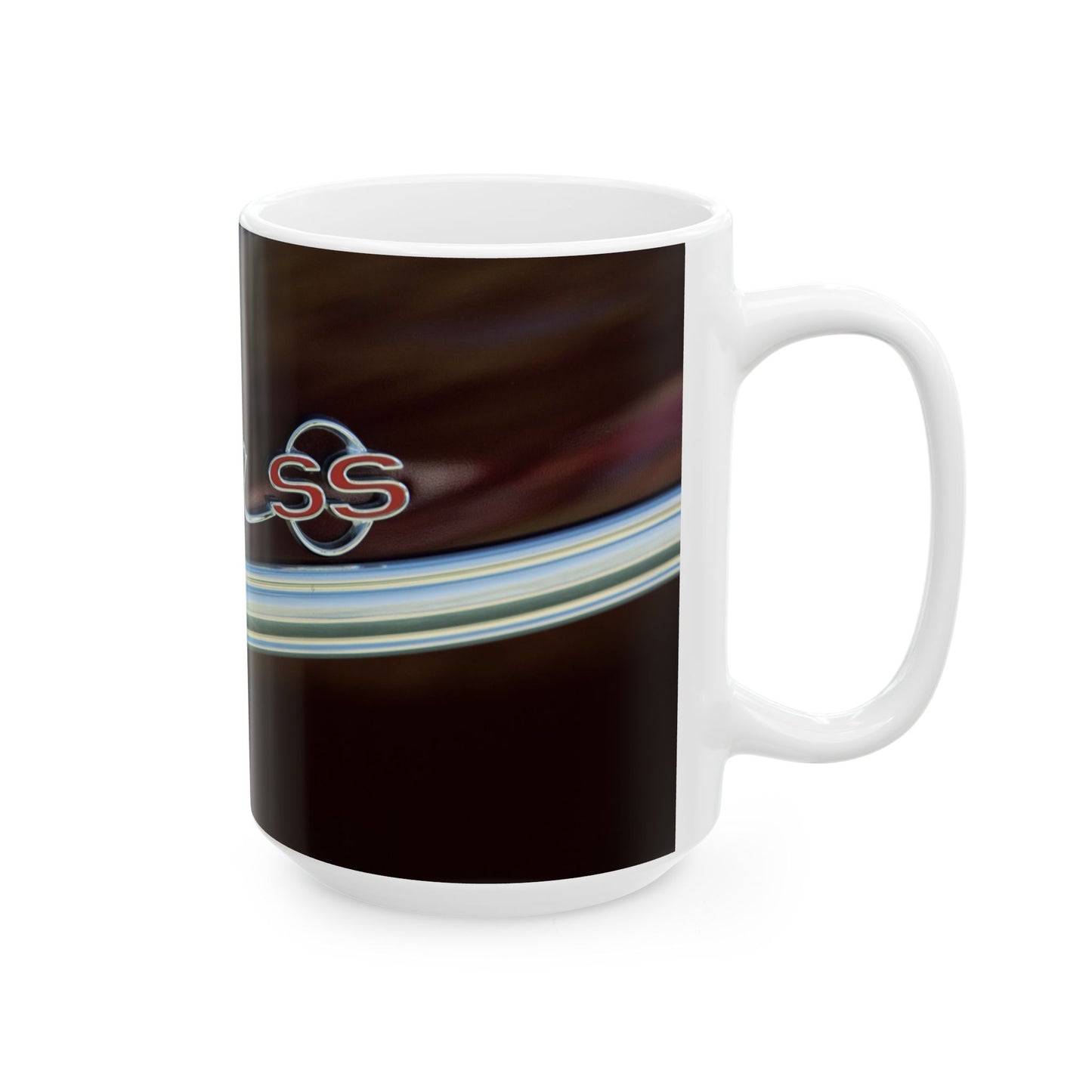 Classic Muscle Car Ceramic Mug, Vintage Car Lover Gift, Automotive Enthusiast Cup, Retro Car Coffee Mug, Chevrolet Drinkware, Car Collector