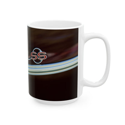 Classic Muscle Car Ceramic Mug, Vintage Car Lover Gift, Automotive Enthusiast Cup, Retro Car Coffee Mug, Chevrolet Drinkware, Car Collector