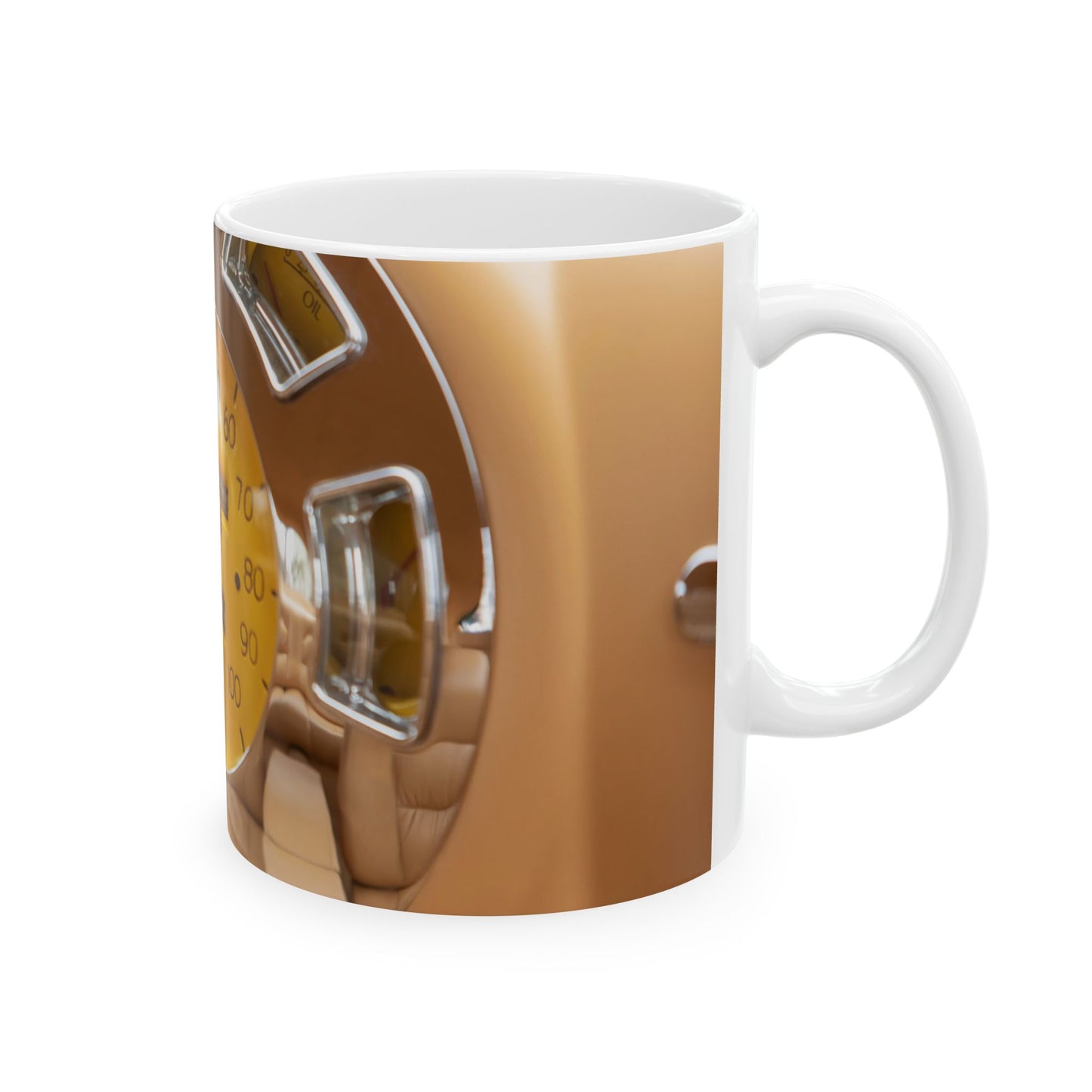 Mug - 1938 Lincoln Classic Car Speedometer and Odometer Ceramic Mug (11oz, 15oz)