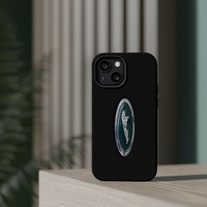 Magnetic Tough Cases, Classic Jaguar 'Leaper' Car Badge, Car Lover Gift, Protective iPhone Cover, Unique Design, Automotive Enthusiast