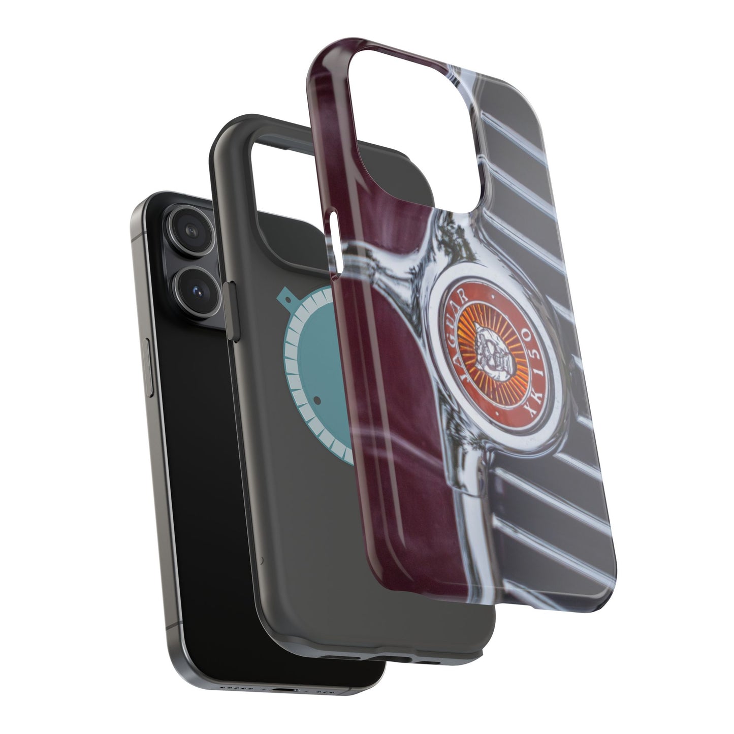 iPhone Cases, Jaguar XK 150 Sports Car Logo, Tough, Magnetic, Protective, Customizable, Car Lover Gift For Him, Father's Day