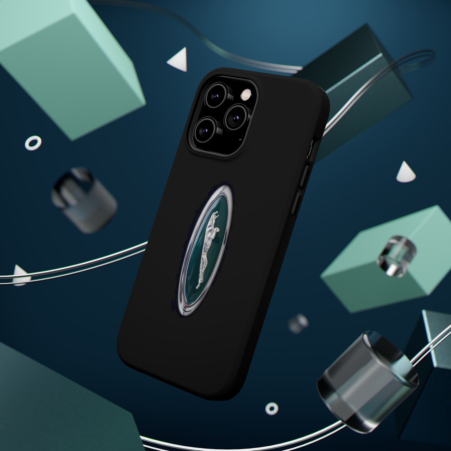 Magnetic Tough Cases, Classic Jaguar 'Leaper' Car Badge, Car Lover Gift, Protective iPhone Cover, Unique Design, Automotive Enthusiast
