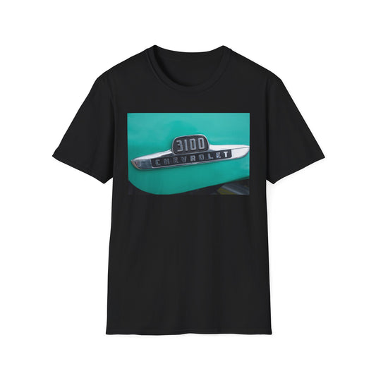 Chevrolet 3100 Classic Car 1/2 Ton Pickup Logo with Chrome Trim.