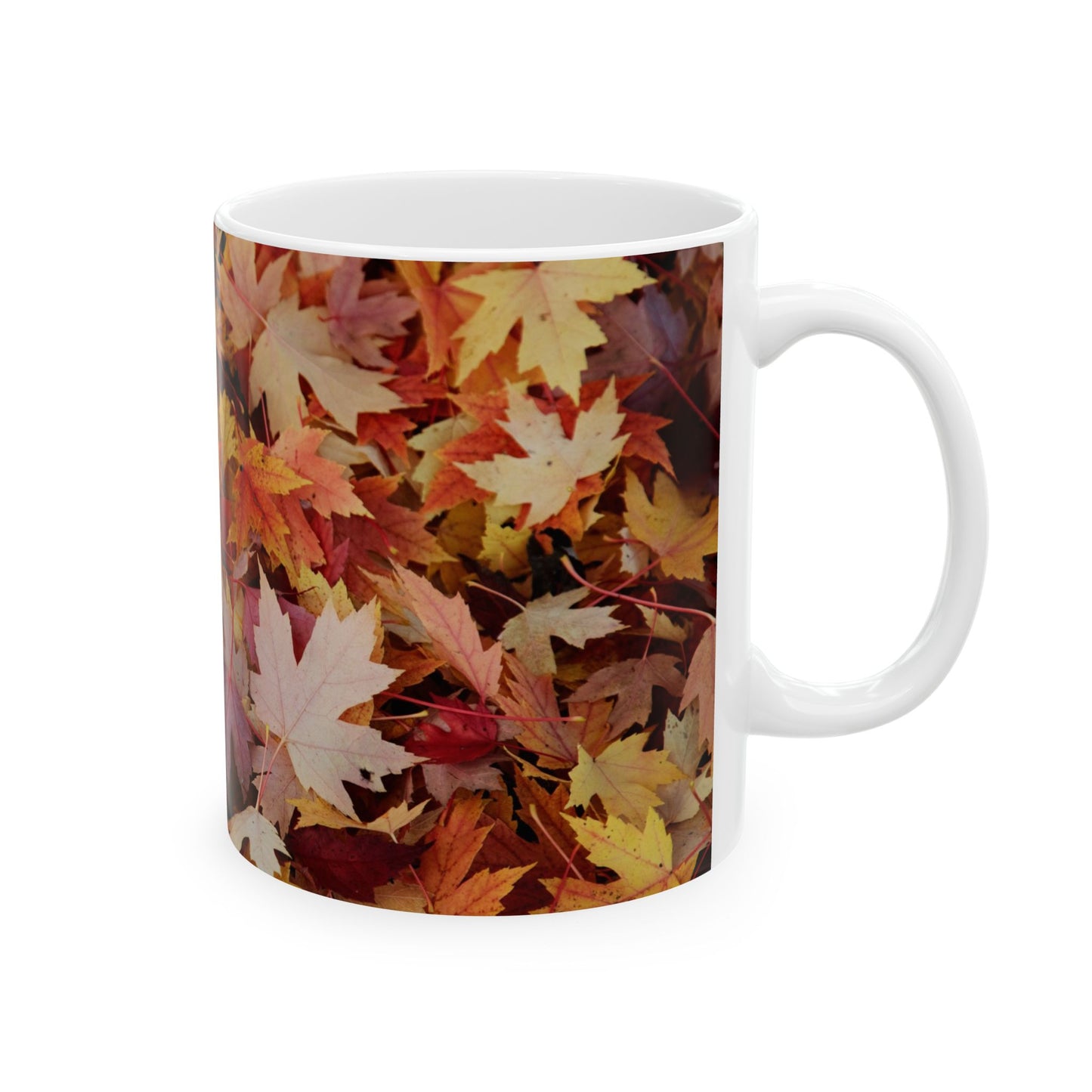 Autumn leaves ceramic mug, (11oz, 15oz)