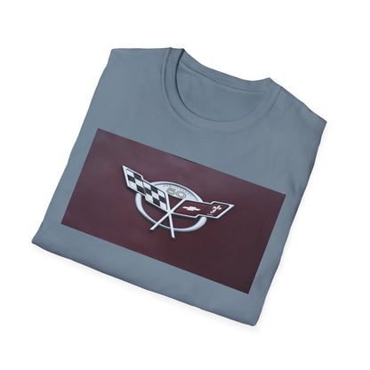 Corvette Stingray 50th Anniversary Classic Muscle Car Badge T-Shirt