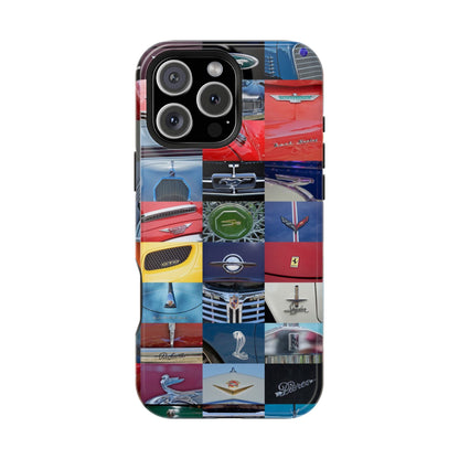 Magnetic Tough Cases, Muscle Car Logo Badges, Classic Car Details - iPhone Accessories, Protective Cover, Vehicle Enthusiast Gift, Car Lover