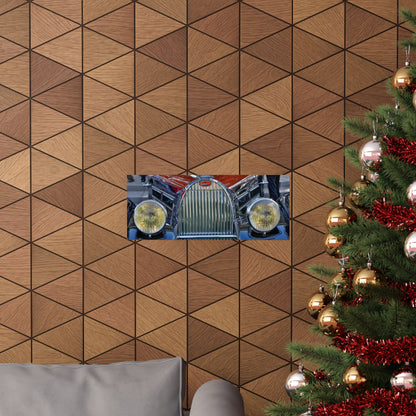 1939 Bugatti Type 57C Atalante Classic Car Chrome Grill, Badge Emblem Logo, Massive Headlamps Looks Great as a Matte Horizontal Poster!