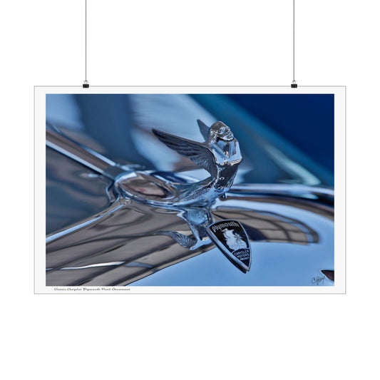 Classic Chrysler Plymouth Hood Ornament - Vintage Chrome Car Emblem Art, Unique Gift for Car Enthusiasts