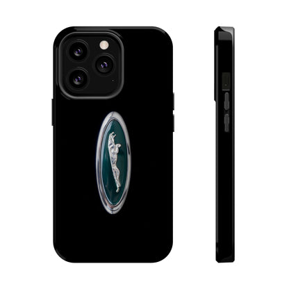 Magnetic Tough Cases, Classic Jaguar 'Leaper' Car Badge, Car Lover Gift, Protective iPhone Cover, Unique Design, Automotive Enthusiast