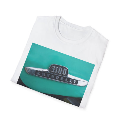 Chevrolet 3100 Classic Car 1/2 Ton Pickup Logo with Chrome Trim.