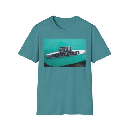 Chevrolet 3100 Classic Car 1/2 Ton Pickup Logo with Chrome Trim.