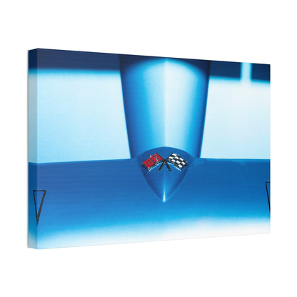 Chevrolet Corvette Stingray classic car logo emblem perfect art gift for car guy's man cave or garage.