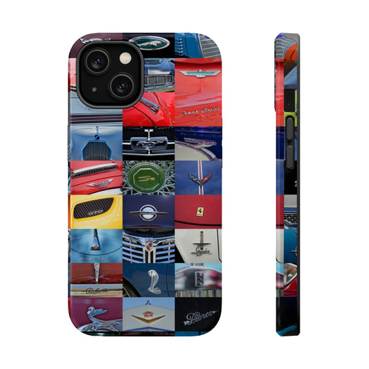 Magnetic Tough Cases, Muscle Car Logo Badges, Classic Car Details - iPhone Accessories, Protective Cover, Vehicle Enthusiast Gift, Car Lover