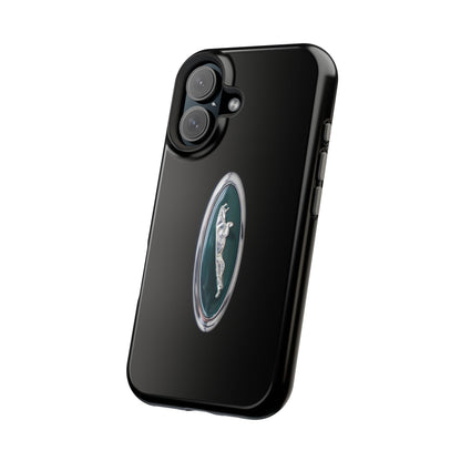 Magnetic Tough Cases, Classic Jaguar 'Leaper' Car Badge, Car Lover Gift, Protective iPhone Cover, Unique Design, Automotive Enthusiast