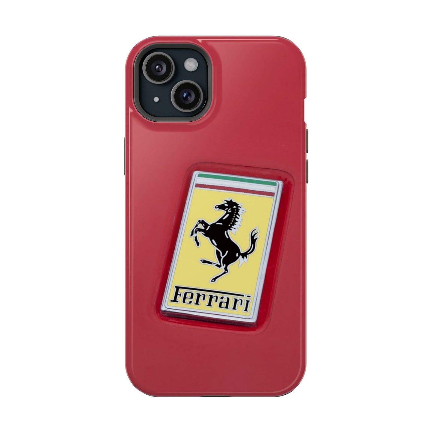 Magnetic iPhone Cases, Legendary Ferrari Badge Design, Tough Phone Case, Protective Cover, Custom Smartphone Shell, Unique Mobile Accessory