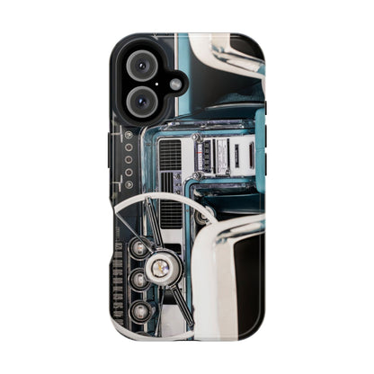 Vintage Car Dashboard Magnetic Tough Cases, 1964 Ford Thunderbird Phone Case, Automotive Gift, Car Lover Gift, Retro Auto Accessories, Car