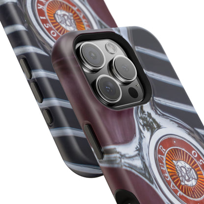 iPhone Cases, Jaguar XK 150 Sports Car Logo, Tough, Magnetic, Protective, Customizable, Car Lover Gift For Him, Father's Day