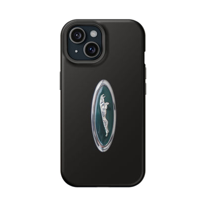 Magnetic Tough Cases, Classic Jaguar 'Leaper' Car Badge, Car Lover Gift, Protective iPhone Cover, Unique Design, Automotive Enthusiast