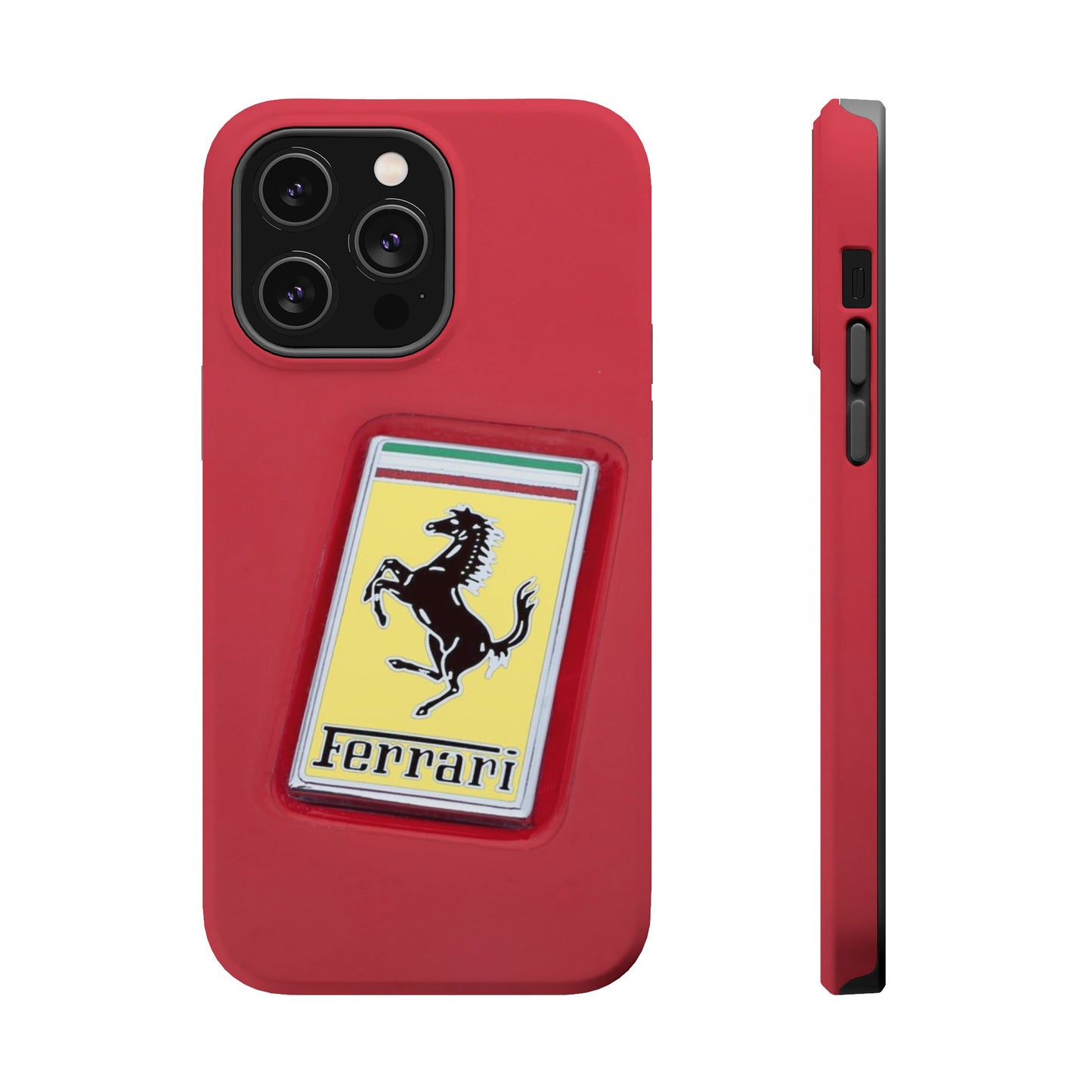 Magnetic iPhone Cases, Legendary Ferrari Badge Design, Tough Phone Case, Protective Cover, Custom Smartphone Shell, Unique Mobile Accessory