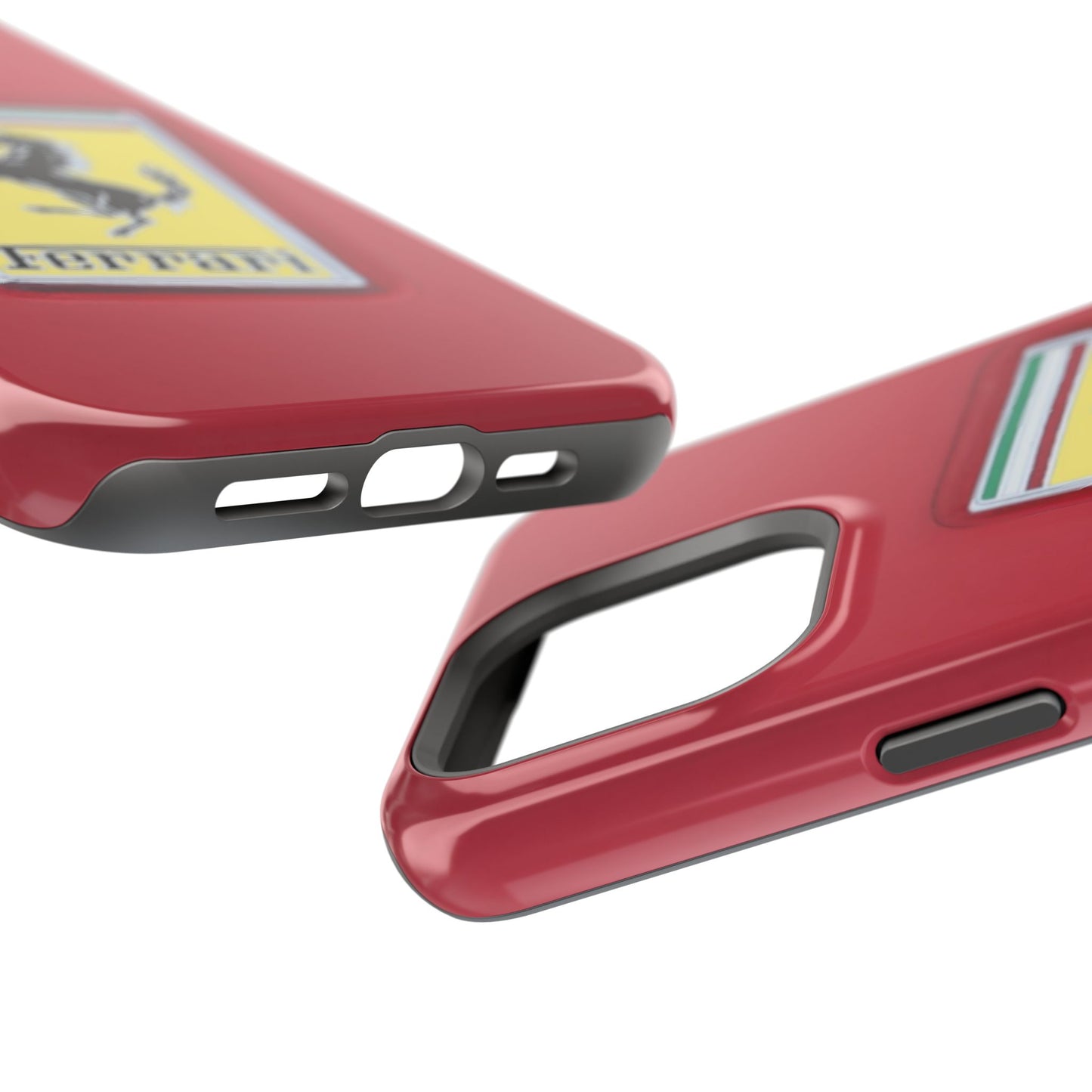 Magnetic iPhone Cases, Legendary Ferrari Badge Design, Tough Phone Case, Protective Cover, Custom Smartphone Shell, Unique Mobile Accessory