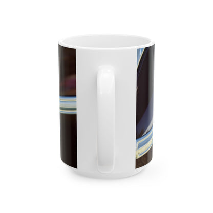 Classic Muscle Car Ceramic Mug, Vintage Car Lover Gift, Automotive Enthusiast Cup, Retro Car Coffee Mug, Chevrolet Drinkware, Car Collector