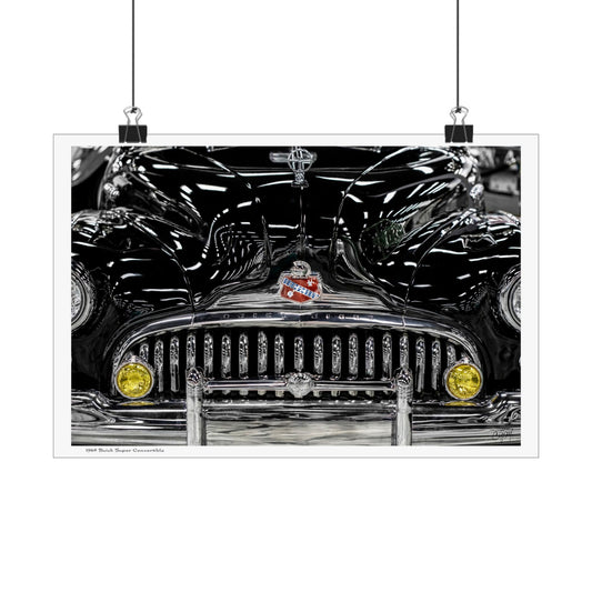 Poster Print, Wall Art Decor, Vintage Car Poster, Buick Super Convertible, Classic Car Art, Retro Automotive Print