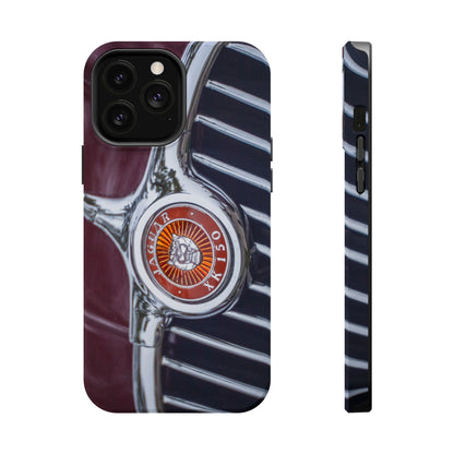 iPhone Cases, Jaguar XK 150 Sports Car Logo, Tough, Magnetic, Protective, Customizable, Car Lover Gift For Him, Father's Day