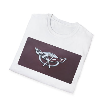 Corvette Stingray 50th Anniversary Classic Muscle Car Badge T-Shirt