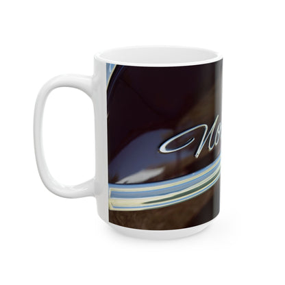 Classic Muscle Car Ceramic Mug, Vintage Car Lover Gift, Automotive Enthusiast Cup, Retro Car Coffee Mug, Chevrolet Drinkware, Car Collector