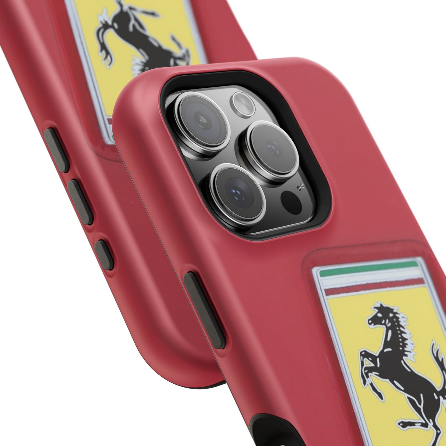 Magnetic iPhone Cases, Legendary Ferrari Badge Design, Tough Phone Case, Protective Cover, Custom Smartphone Shell, Unique Mobile Accessory