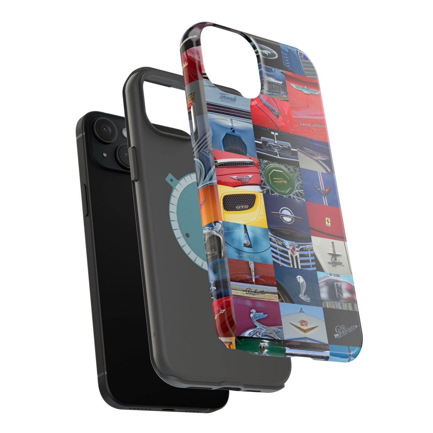 Magnetic Tough Cases, Muscle Car Logo Badges, Classic Car Details - iPhone Accessories, Protective Cover, Vehicle Enthusiast Gift, Car Lover