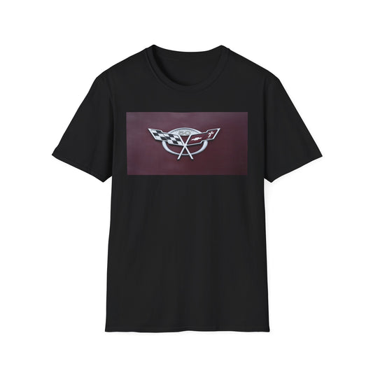 Corvette Stingray 50th Anniversary Classic Muscle Car Badge T-Shirt