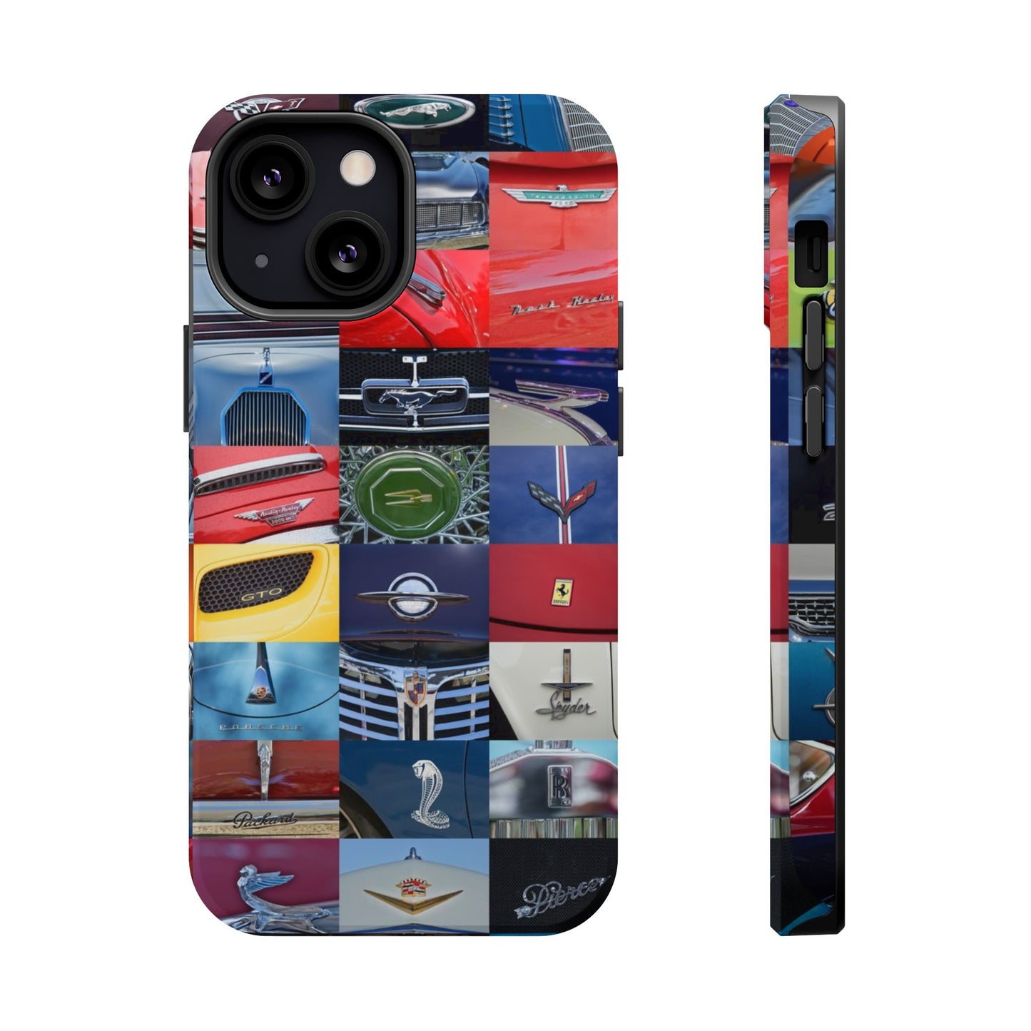 Magnetic Tough Cases, Muscle Car Logo Badges, Classic Car Details - iPhone Accessories, Protective Cover, Vehicle Enthusiast Gift, Car Lover