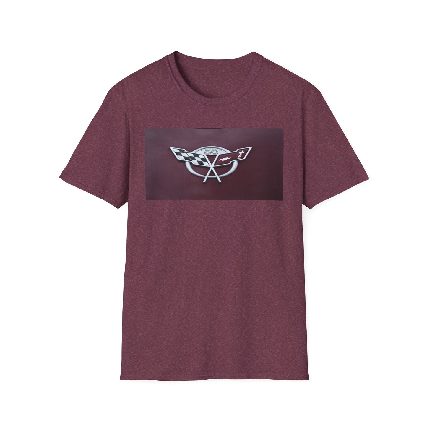 Corvette Stingray 50th Anniversary Classic Muscle Car Badge T-Shirt