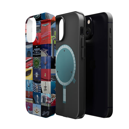 Magnetic Tough Cases, Muscle Car Logo Badges, Classic Car Details - iPhone Accessories, Protective Cover, Vehicle Enthusiast Gift, Car Lover