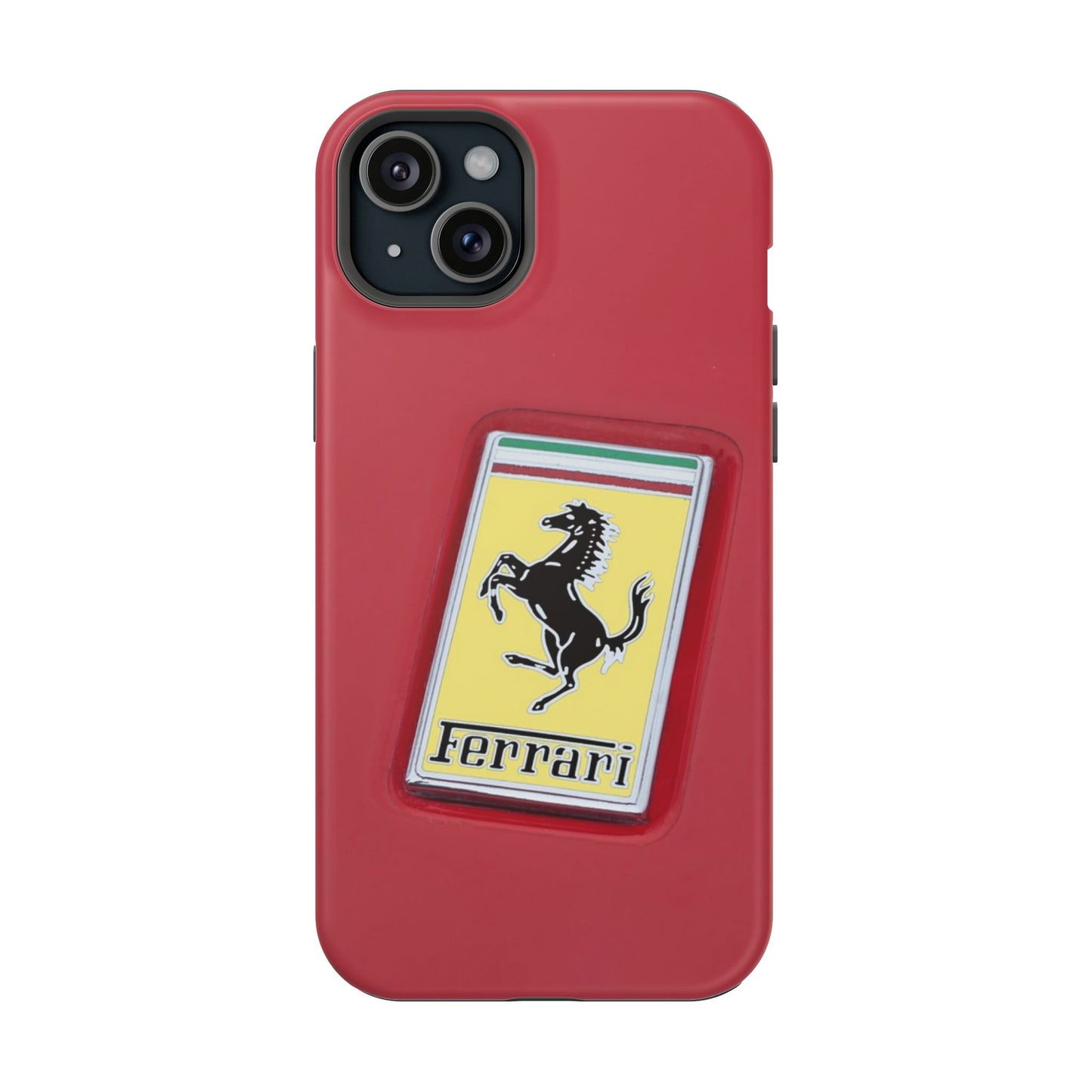 Magnetic iPhone Cases, Legendary Ferrari Badge Design, Tough Phone Case, Protective Cover, Custom Smartphone Shell, Unique Mobile Accessory