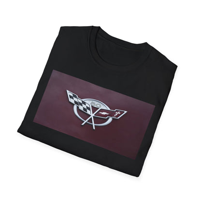Corvette Stingray 50th Anniversary Classic Muscle Car Badge T-Shirt