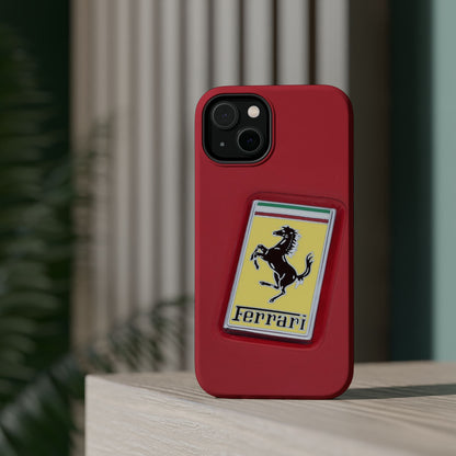 Magnetic iPhone Cases, Legendary Ferrari Badge Design, Tough Phone Case, Protective Cover, Custom Smartphone Shell, Unique Mobile Accessory