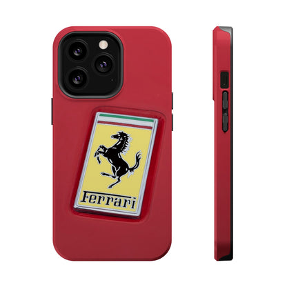 Magnetic iPhone Cases, Legendary Ferrari Badge Design, Tough Phone Case, Protective Cover, Custom Smartphone Shell, Unique Mobile Accessory