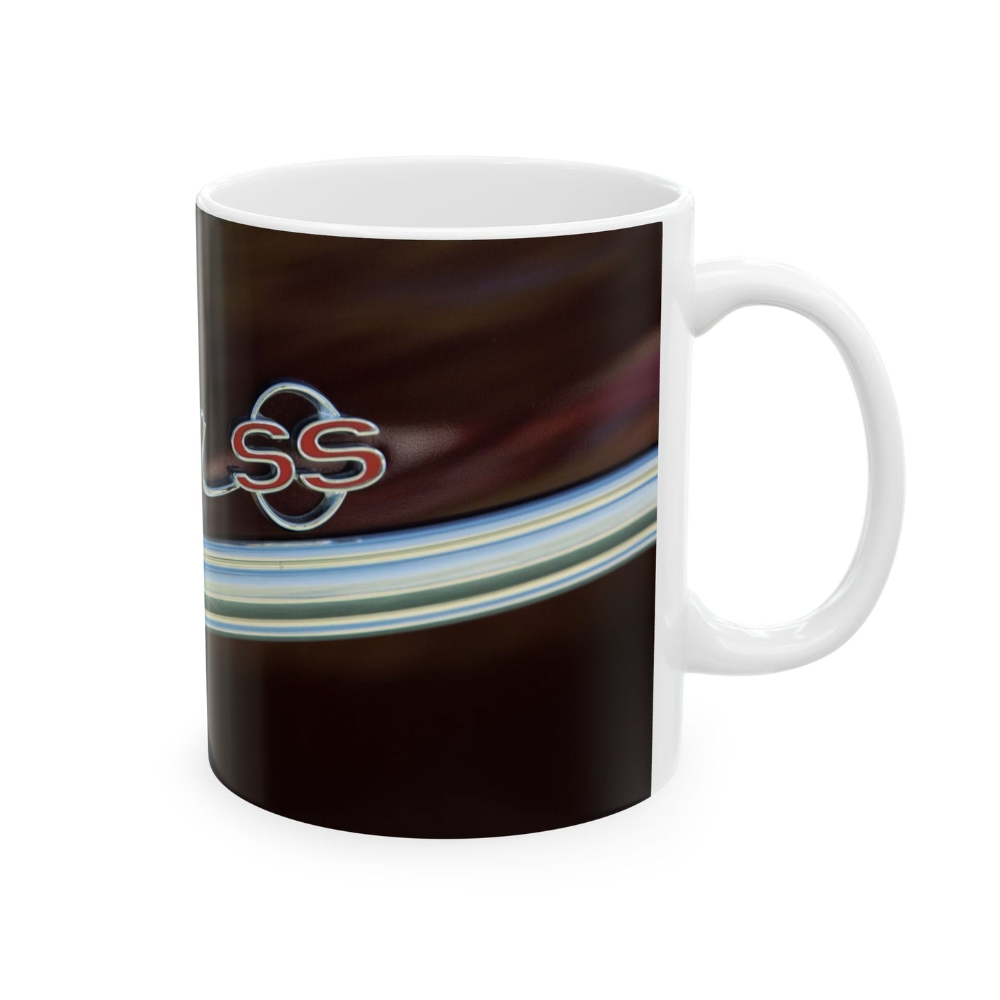 Classic Muscle Car Ceramic Mug, Vintage Car Lover Gift, Automotive Enthusiast Cup, Retro Car Coffee Mug, Chevrolet Drinkware, Car Collector